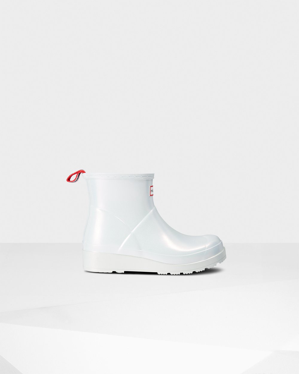 Hunter Original Short Nebula Rain Play Boots - Online Shop Womens Silver - DIYWZM596